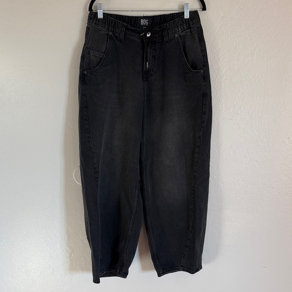 BDG Charcoal Black Extra Baggy Denim